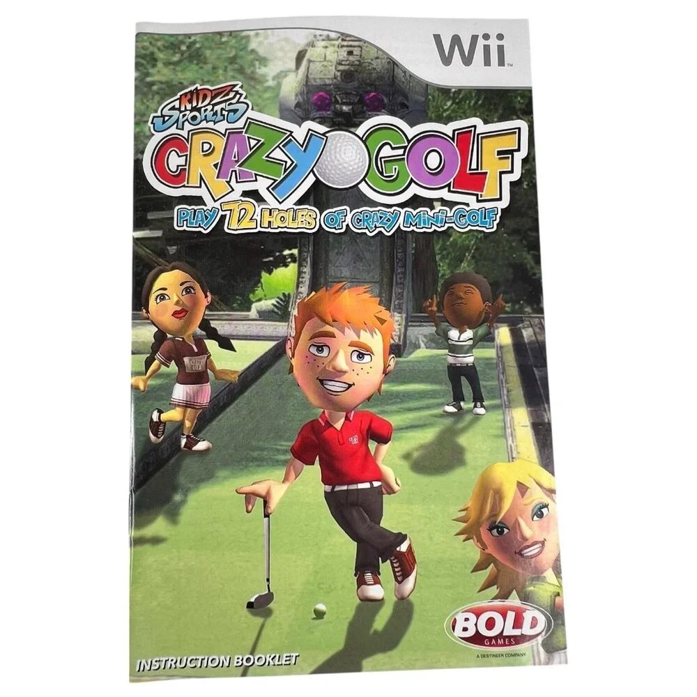 Nintendo Wii Kidz Sports Crazy Golf Video Game With Manual &‎ Case Complete